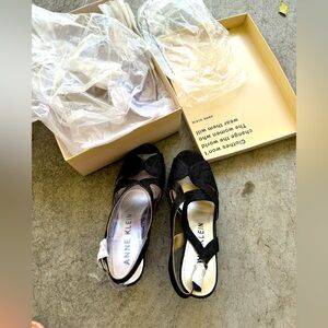 Ann Klein party wear black sandals